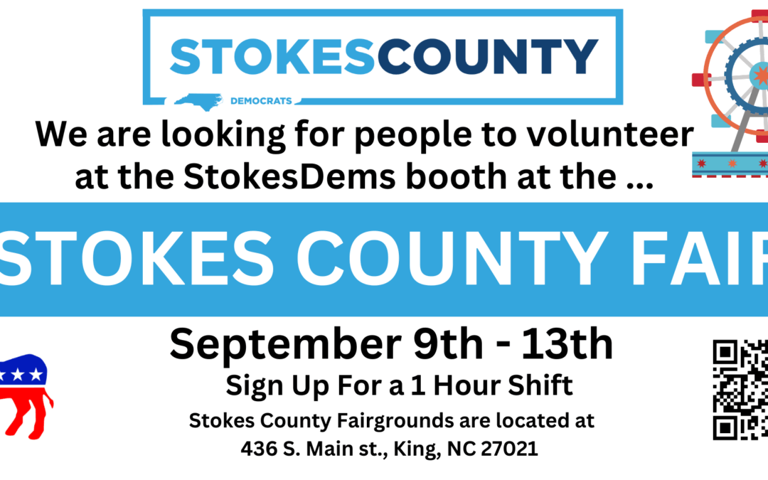 Volunteers Needed for the Stokes County Fair Sept 9-13